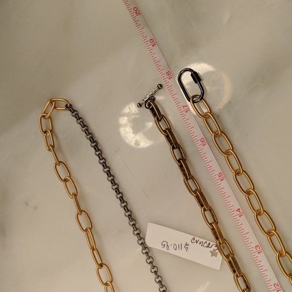 Gold chain necklace by CV DESIGNS. 38". NWT! - Picture 8 of 16